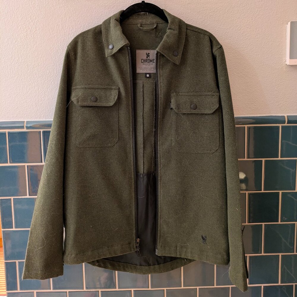 Chrome Industries Men's Olive Motorcycle Jacket NWOT